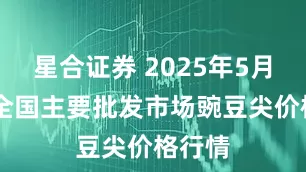 星合证券 2025年5月30日全国主要批发市场豌豆尖价格行情